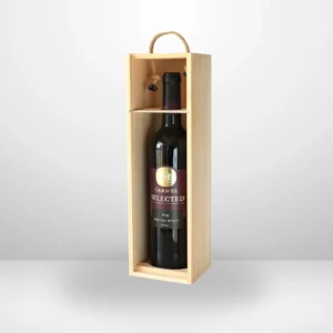 קופסת עץ לבקבוק יין