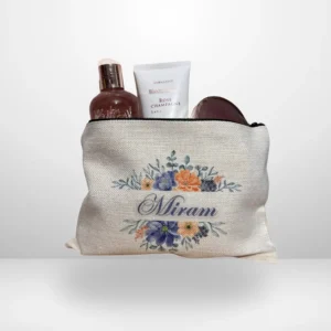 תיק איפור בד קנווס